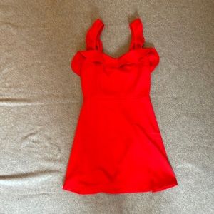 Red cocktail dress